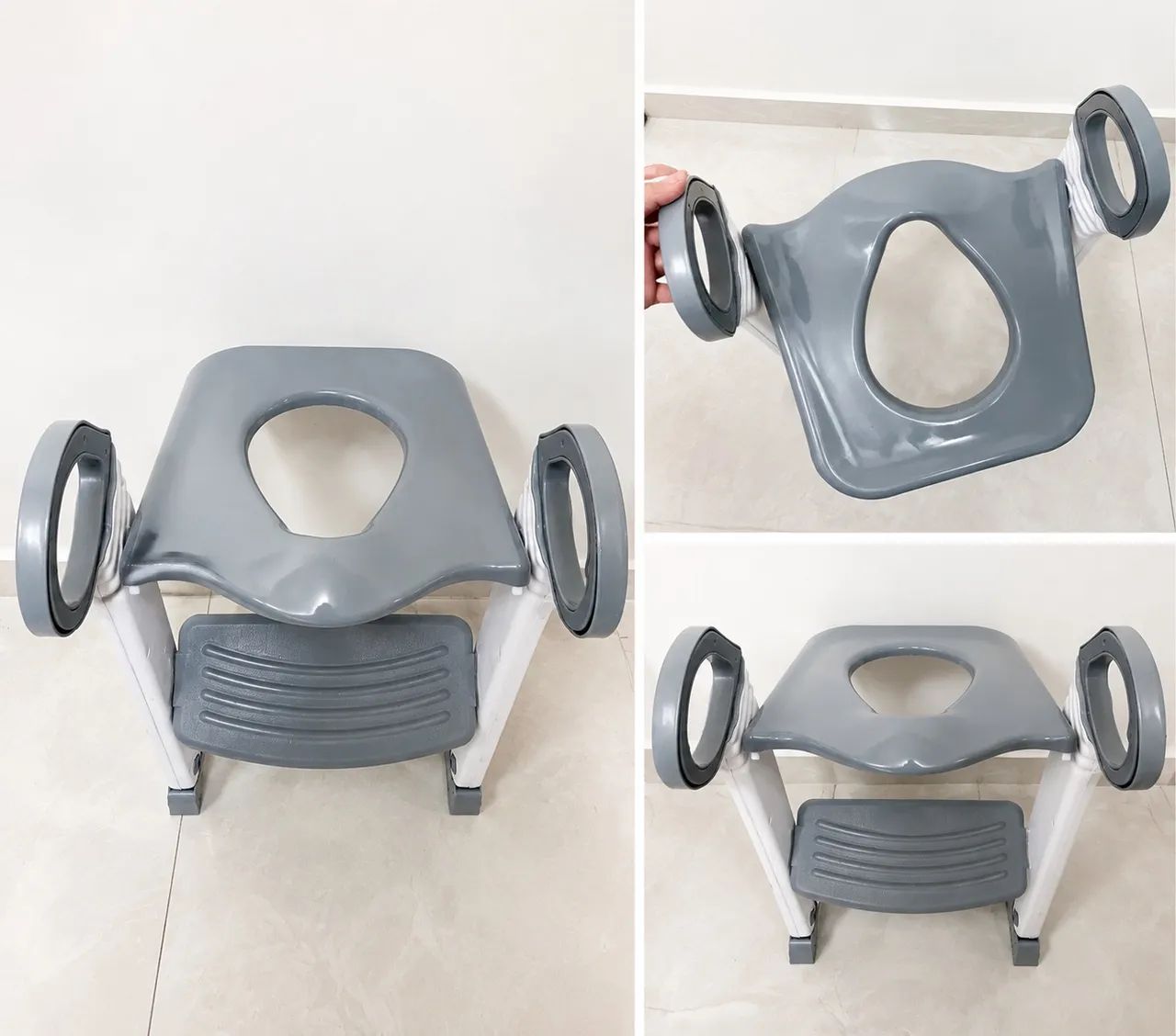 Assento Redutor para Vaso Sanitário Infantil com Escadinha