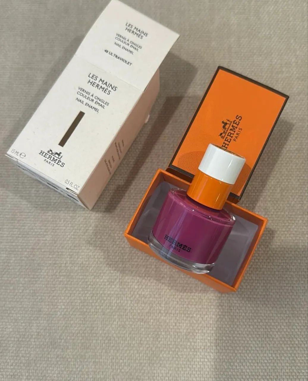 esmalte hermès les mains (com caixa)  cor linda