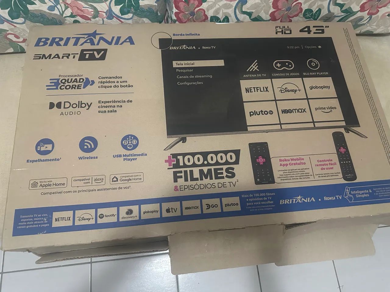 Smart tv full HD 43 polegadas 