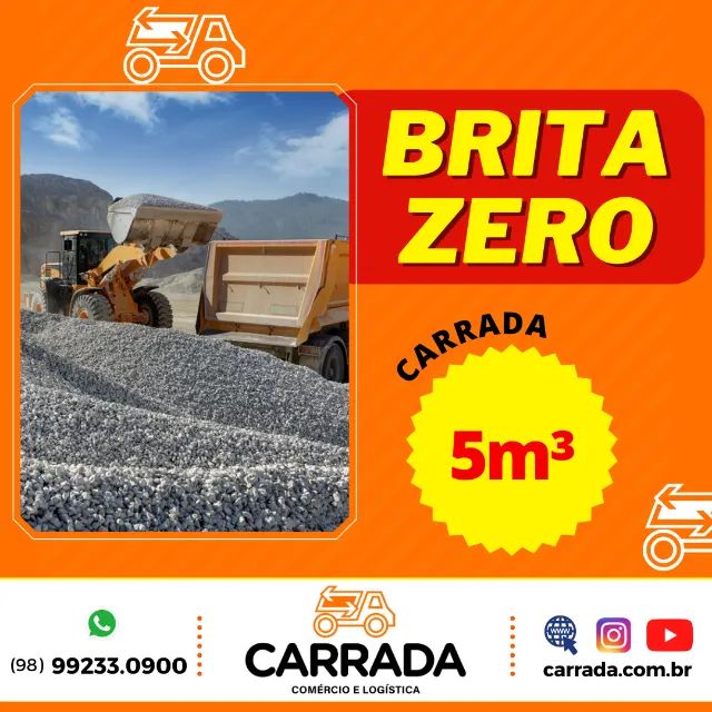 Carrada de Brita zero - 5m