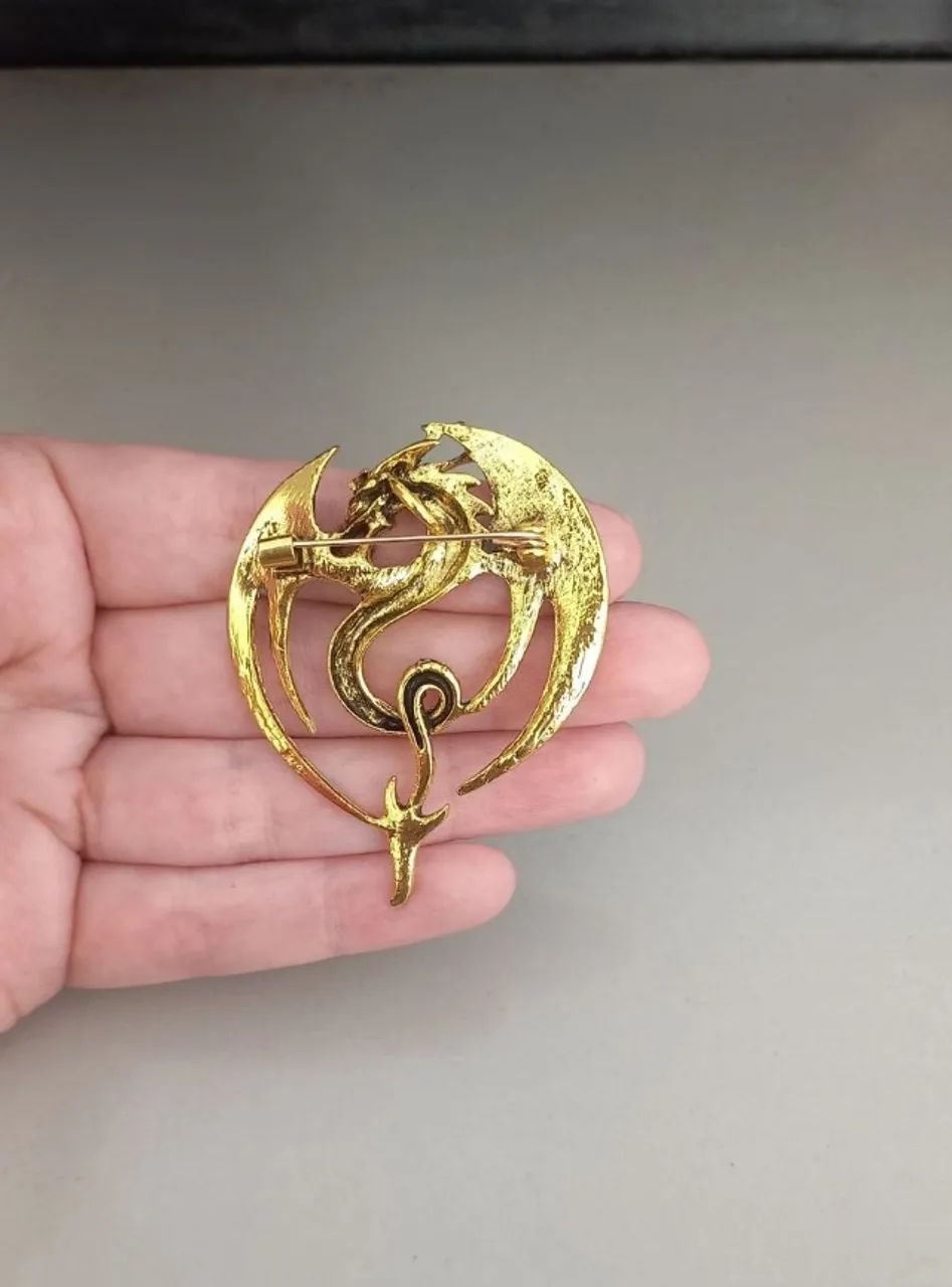 Broche de Dragão Vermelho Voador (novo) - Foto 5