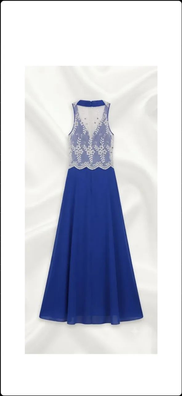 Vestido festa Uva c branco 
