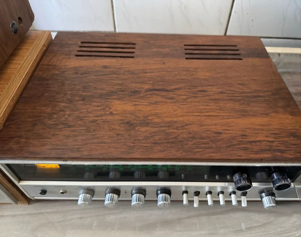 Receiver sansui modelo 1000x , aparelho japonês 1970 divido no cartão . - Foto 4
