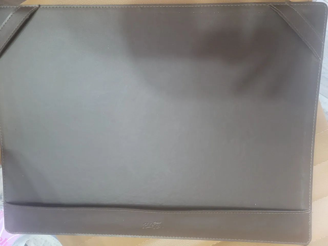 Bloco Semanal A3 e Desk pad de mesa de couro - Foto 5
