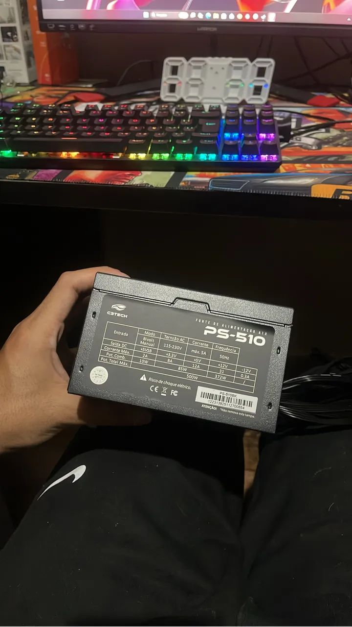 Fonte ps-510 gamer 
