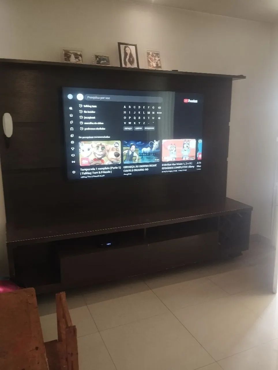 Rack com painel 