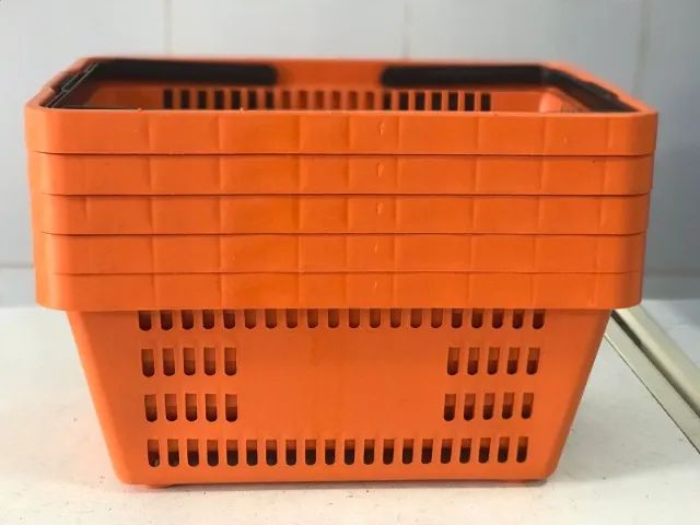 Cesta Plástica Reforçada para Mercado, Hortifruti, Peixaria  - Foto 3