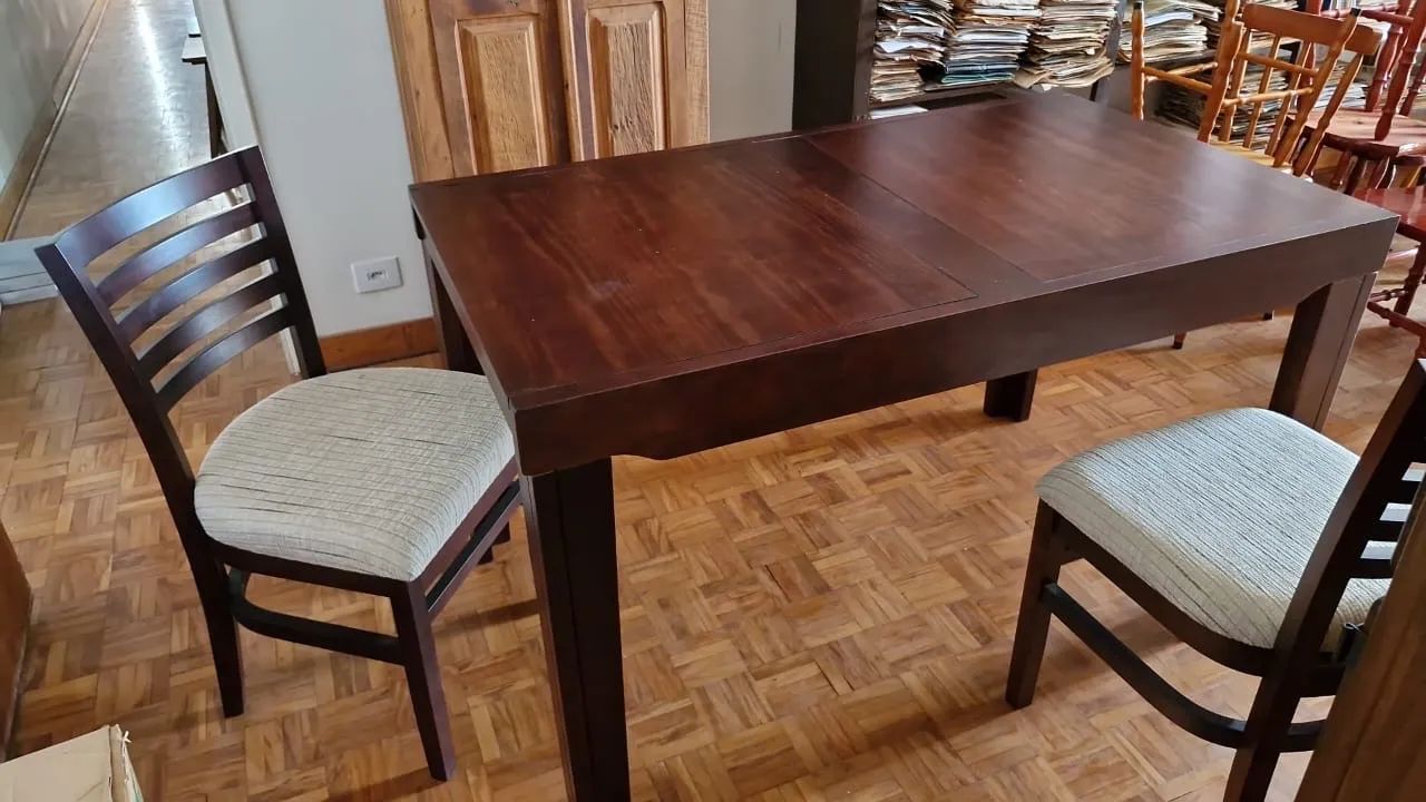 Perfeita Mesa de Jantar extensível com 6 cadeiras para pequenos espaços  - Foto 2