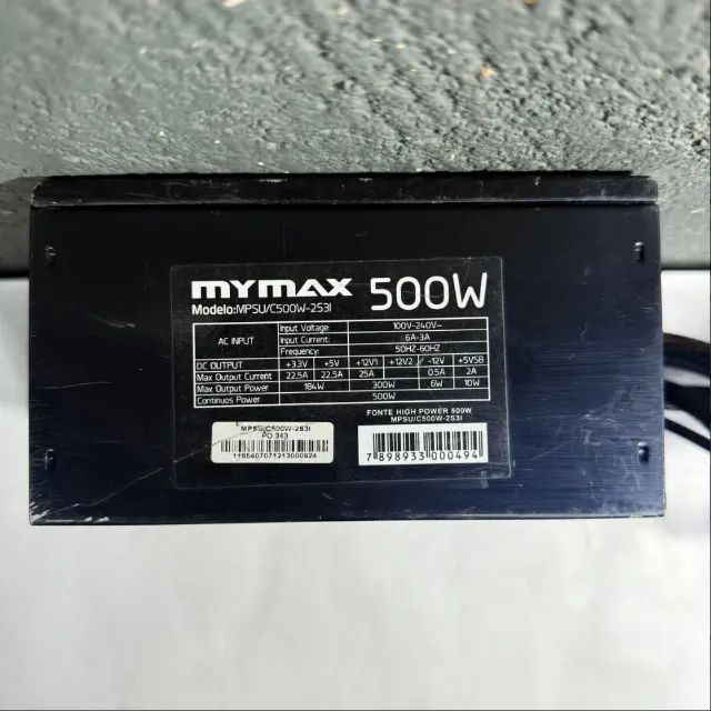 Fonte Atx 500w real led azul mymax - Foto 5