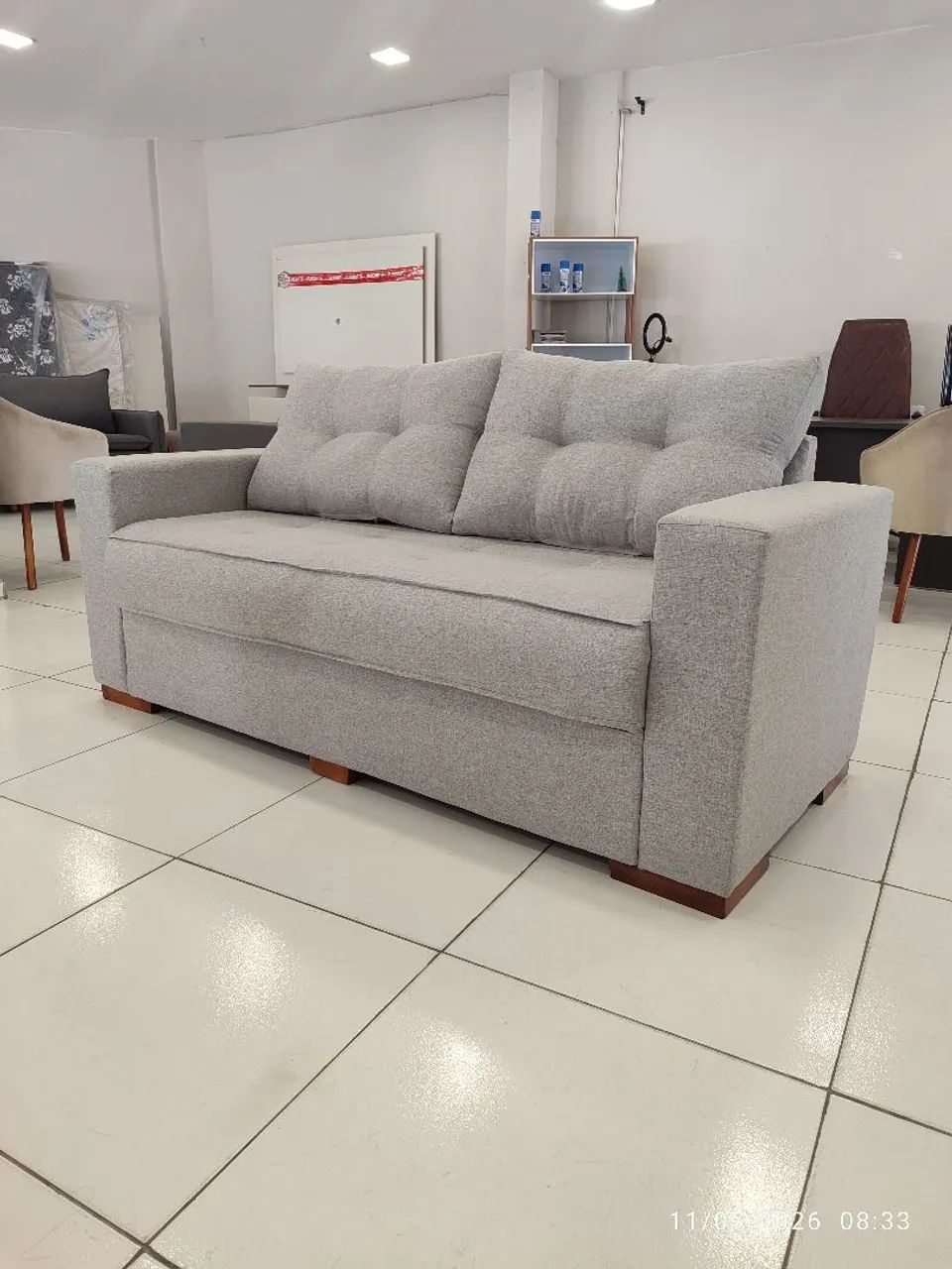 Sofá Veneza ideal pra apartamento 3  lugares - Foto 5