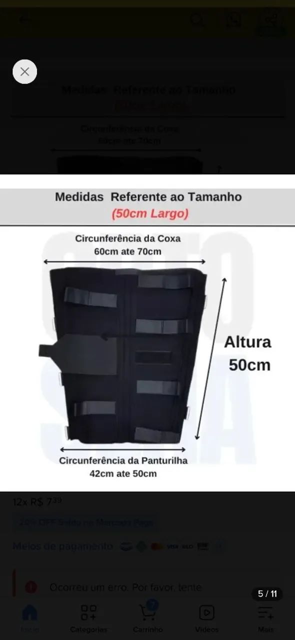 Imobilizador de joelho Usado