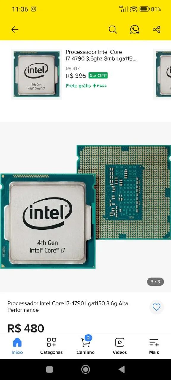 Processador i7 4790 - Foto 2