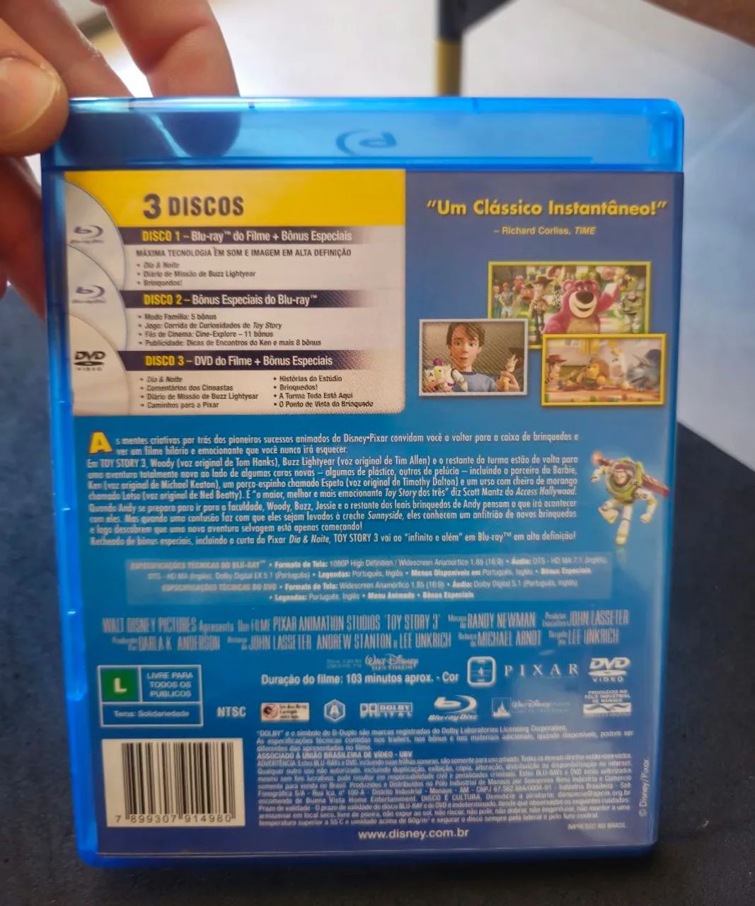 Toy Story 3 Blu-ray duplo + DVD - Foto 2