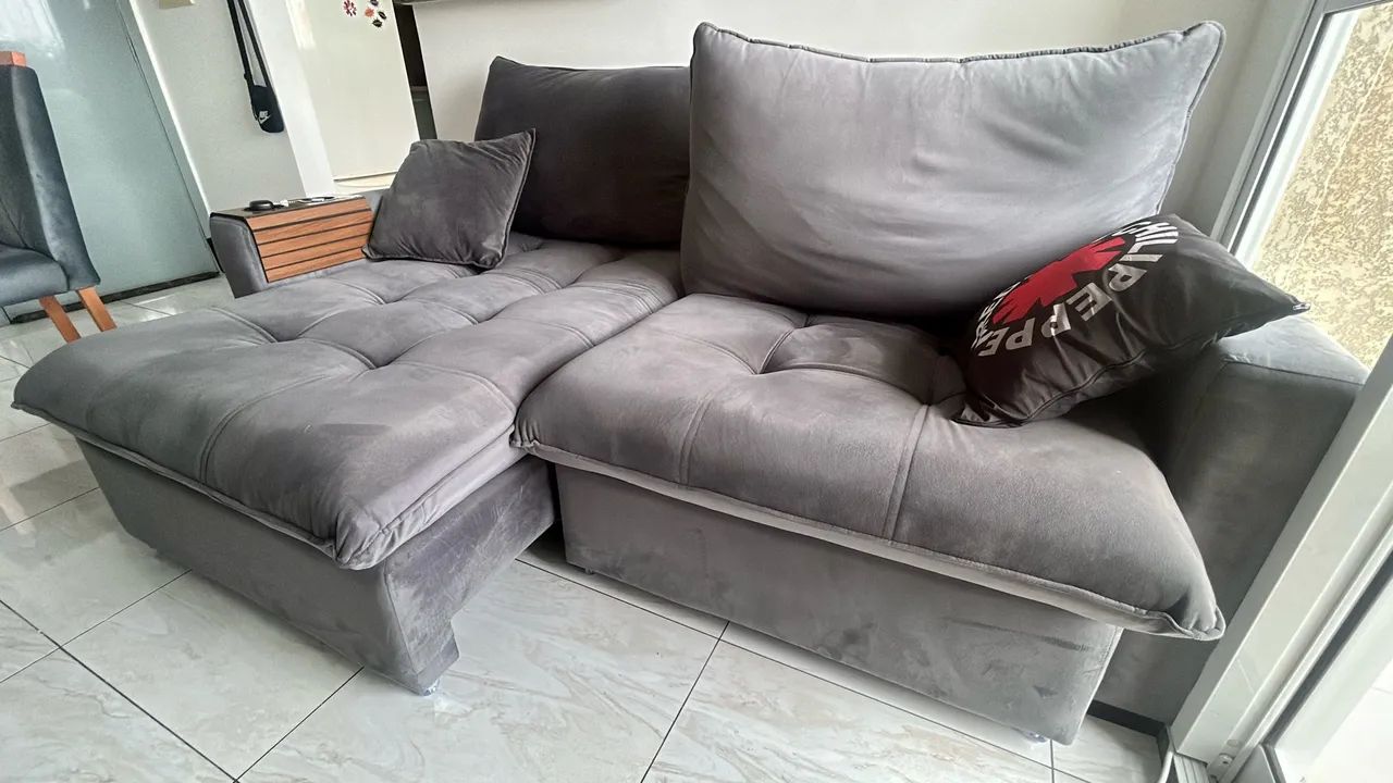 Sofá Retrátil 4 Lugares (NOVO) - Foto 2