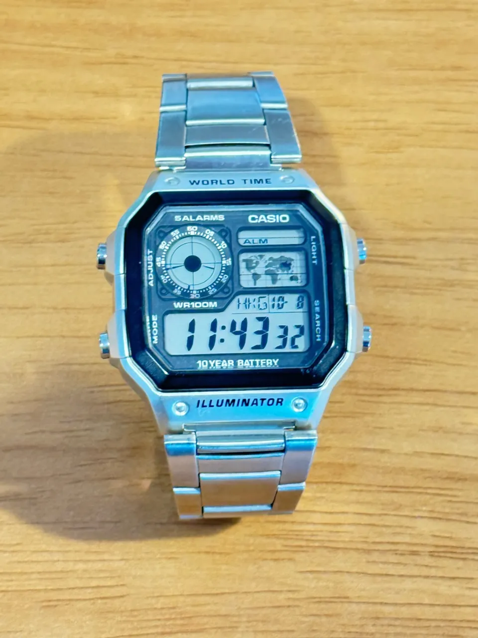 Seiko 5 7s26-02F0 Vintage 2002 Automático - Mostrador Preto