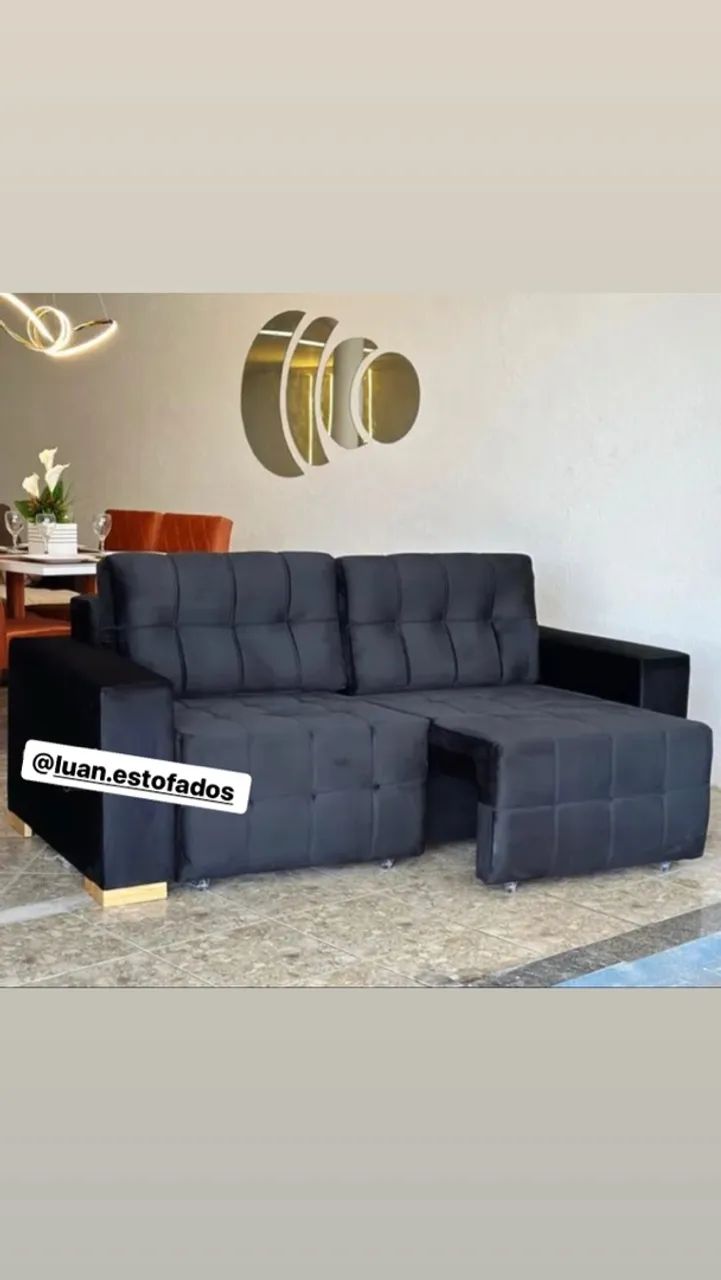 Sofá retrátil 3 lugares novo e embalado disponível  - Foto 5