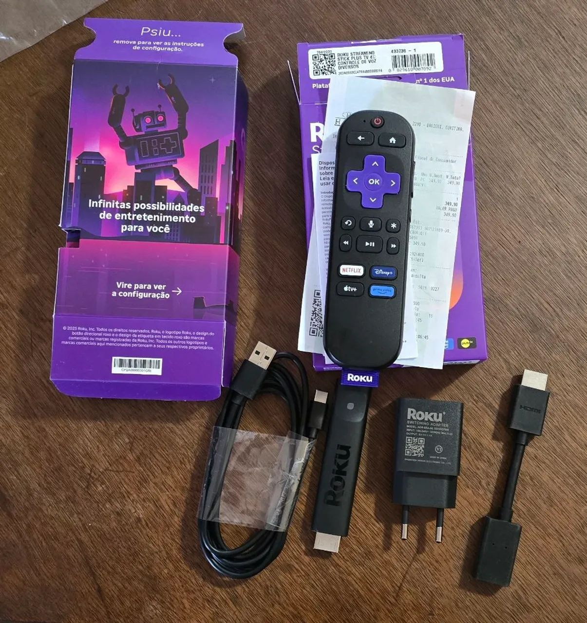 Roku Streaming Stick+, 4K, HDR10 e Dolby Atmos