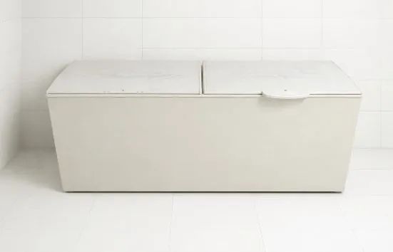 Freezer Gelopar 570L usado horizontal duas portas basculante 220 volts ,3 unidades 