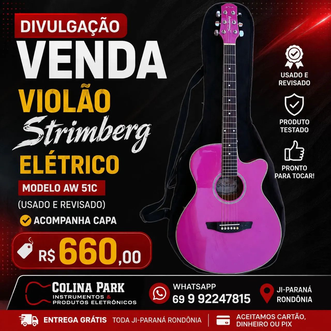 Violão Strimberg Elétrico 