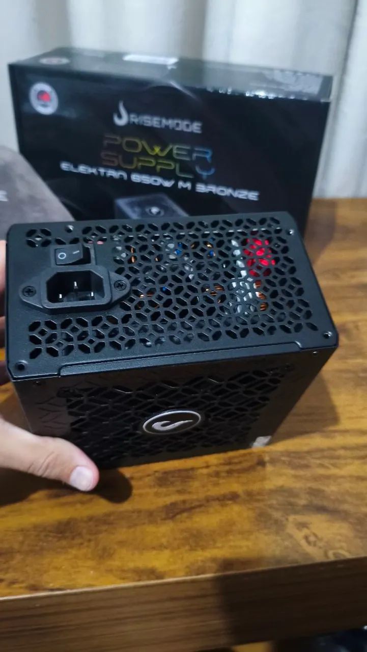 Fonte 650w rise mode elektra full modular - Foto 2