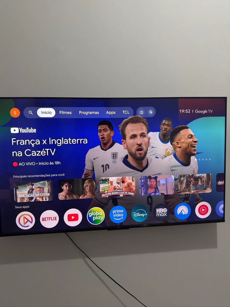 Smart TV TCL 50 Polegadas QLED 4K UHD - Estado de Nova