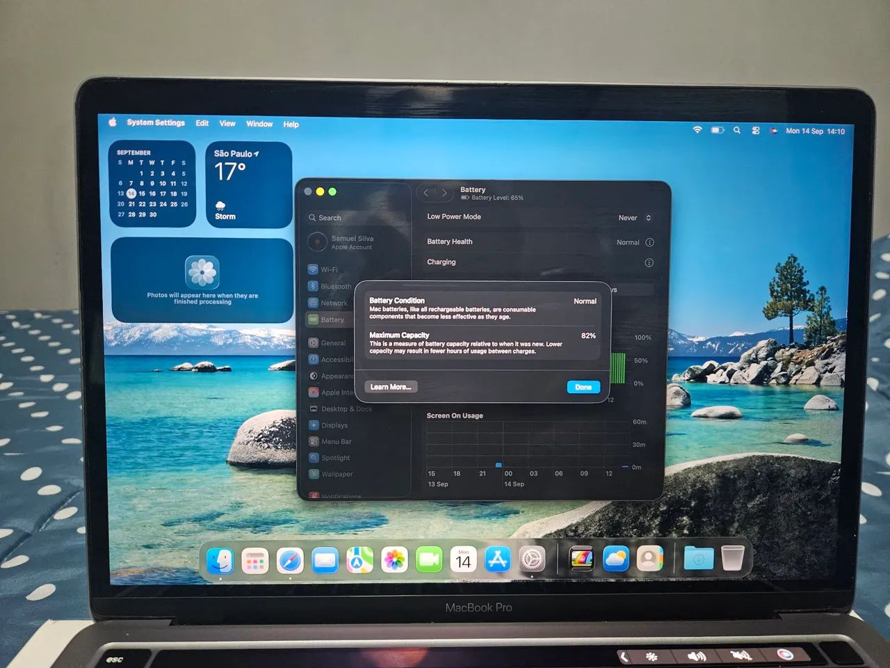 Macbook Pro M1 - 8gb - 240gb - ótimo estado de conservação  - Foto 4