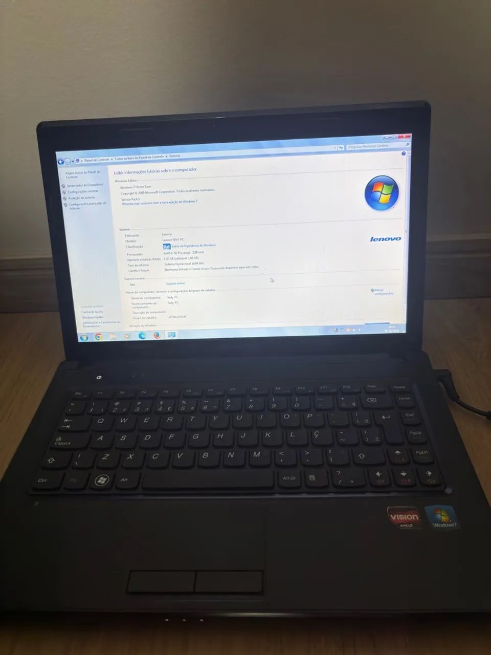 Notebook Lenovo G475 4GB RAM - Funcionando Perfeitamente