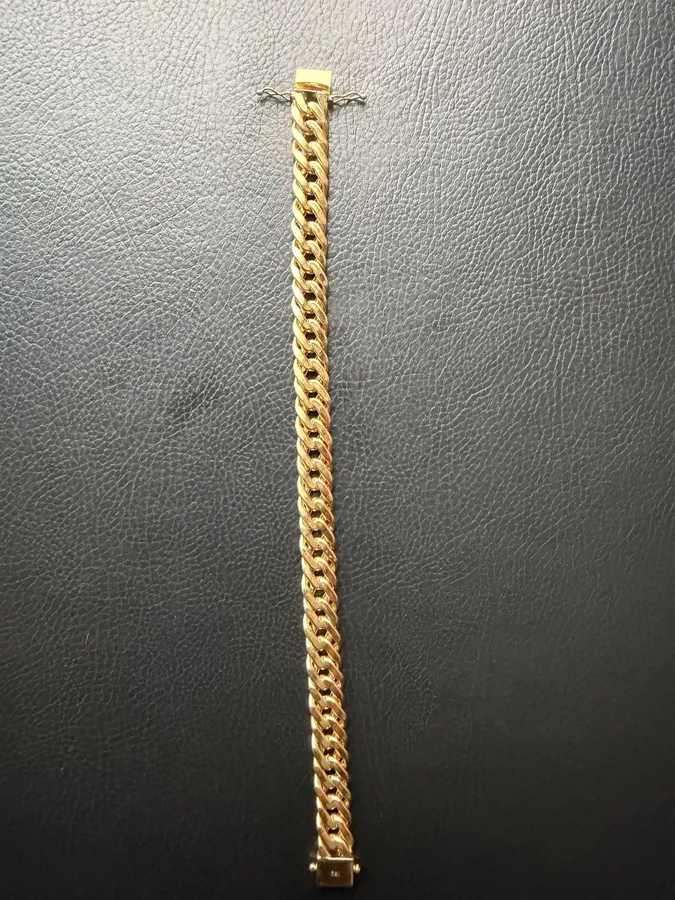 Pulseira de Ouro 17,7 Gm Grumet Duplo 18K  NOVA - Foto 4