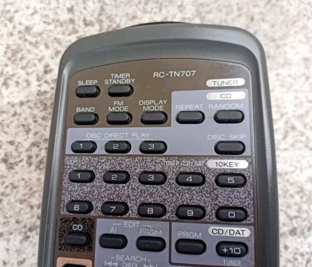 Controle Remoto Original Aiwa Rc-tn707 - Funcionando - Foto 2