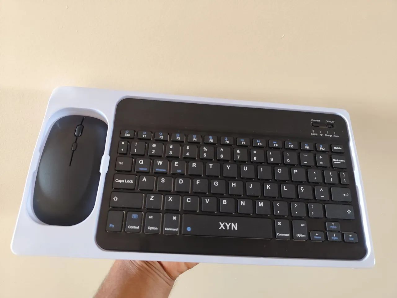 Kit Teclado e Mouse Bluetooth (Preto)