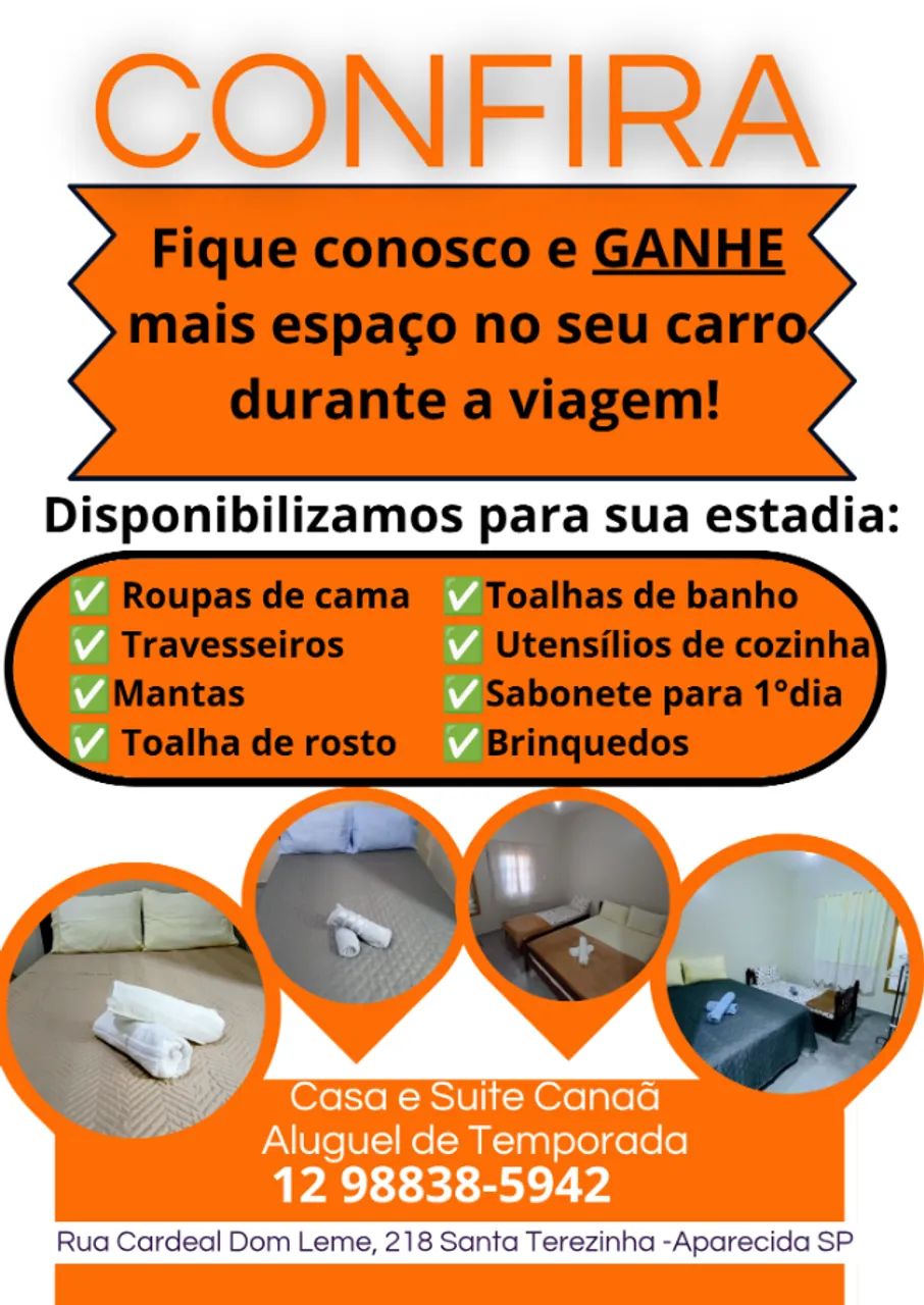 Apartamento a menos de 7 minutos da Basílica 