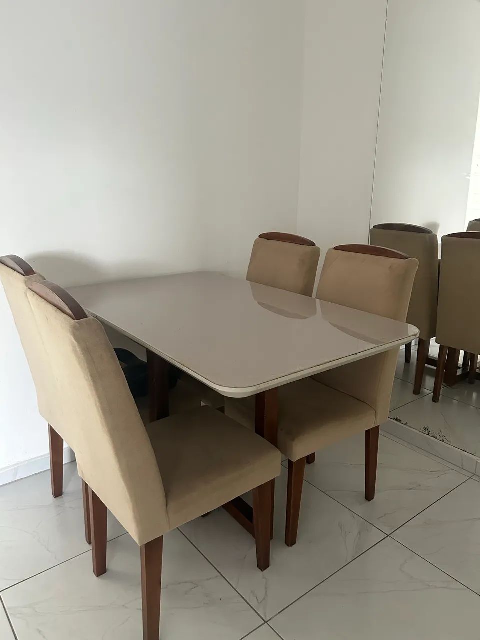 Mesa jantar 4 cadeiras - Foto 2