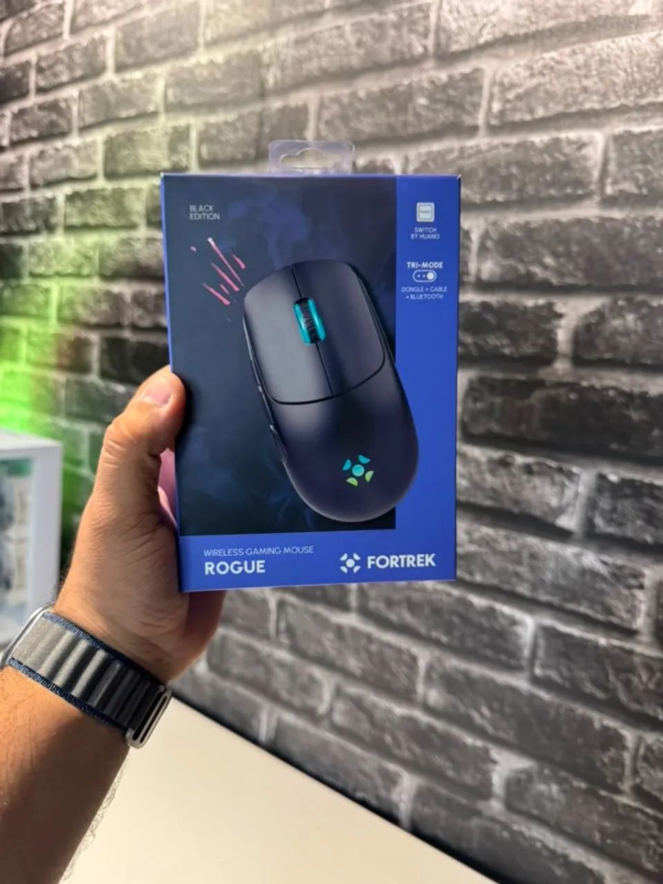 MOUSE GAMER FORTREK ROGUE RGB WIRELESS