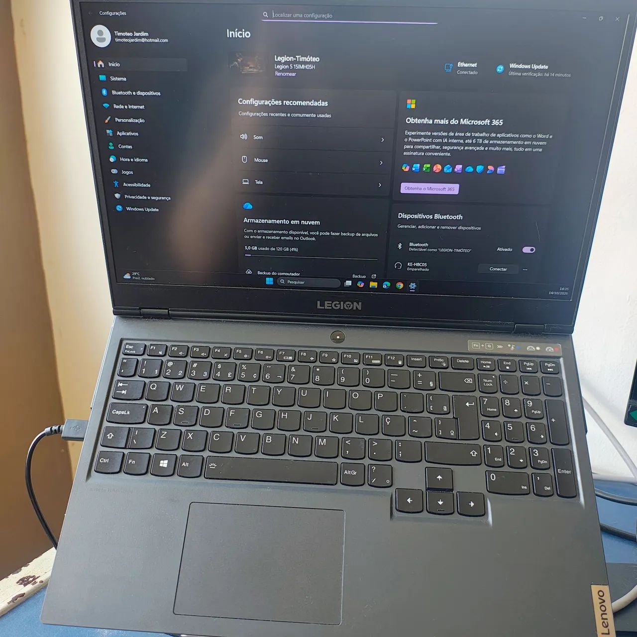Notebook gamer LEGION i7 RTX 2060 - Foto 2