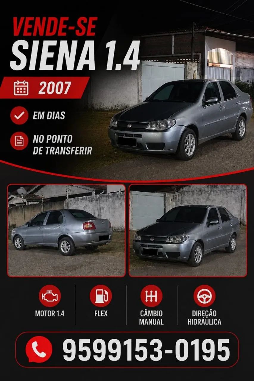 Fiat Siena ELX 1.4 MPI Fire Flex 8V 4P 2007