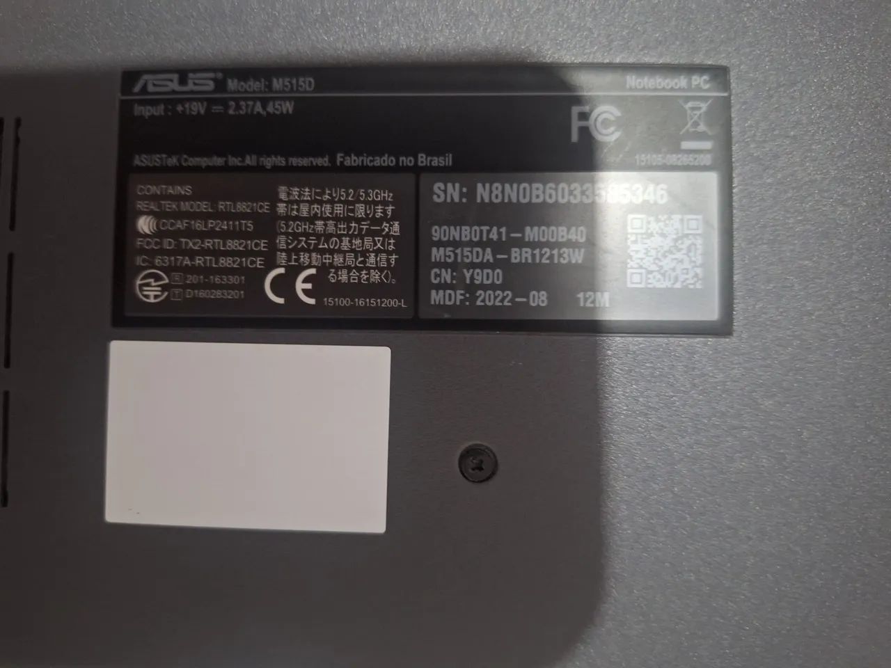 Notebook Asus M515DA AMD Ryzen 5 | 8GB | SSD 256GB - Foto 4