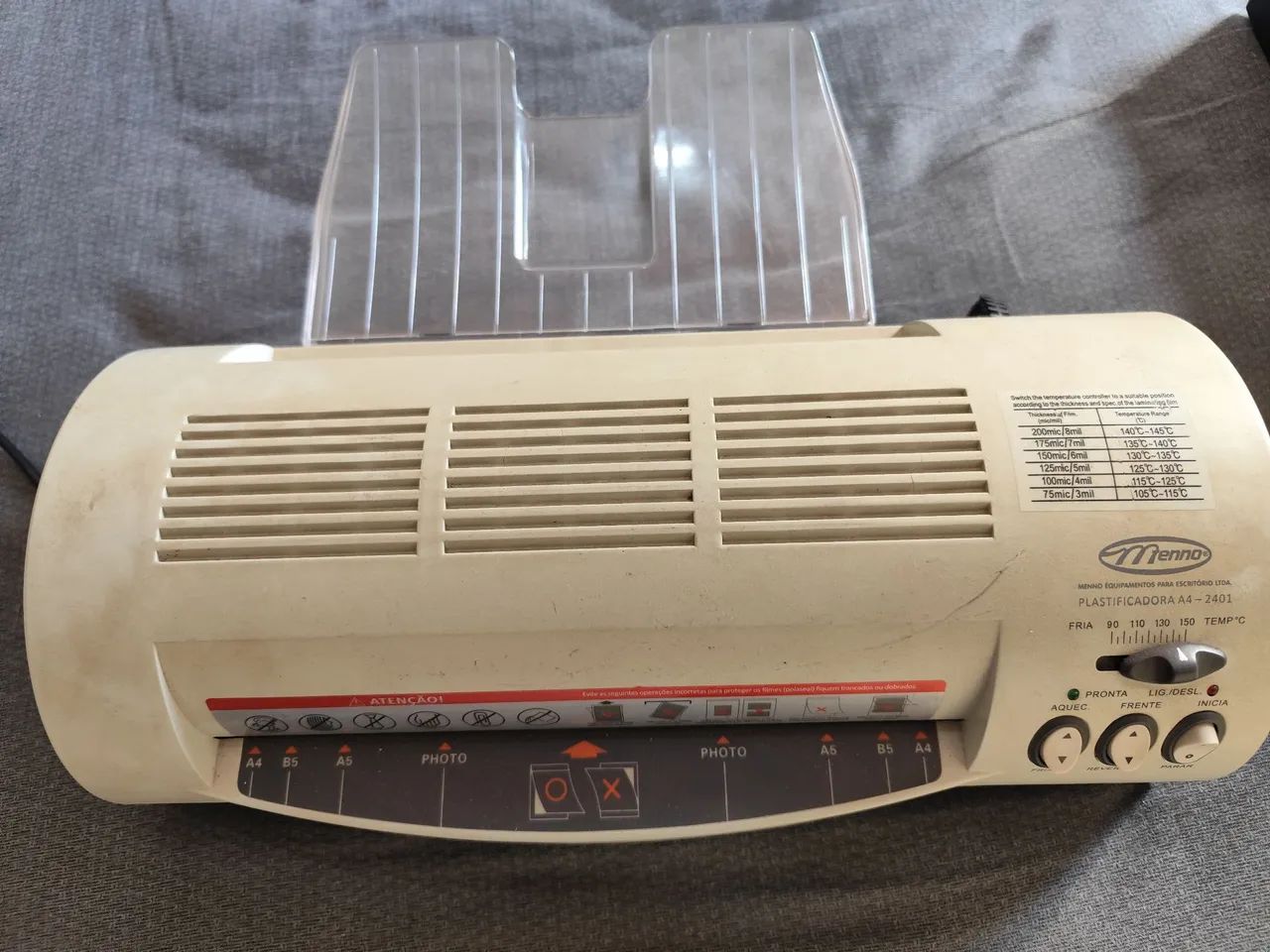 Plastificadora / Laminadora Menno A4 (Mod. 2401) - 127V - Foto 4