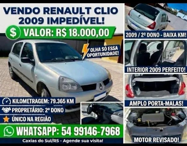 Renault Clio Clio Campus Hi-Flex 1.0 16V 5p 2009