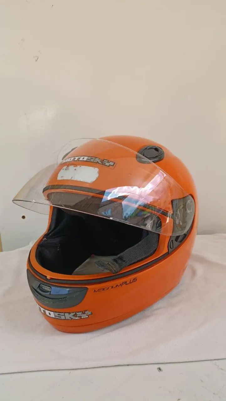 Capacete Sky Orange N60 - Foto 4