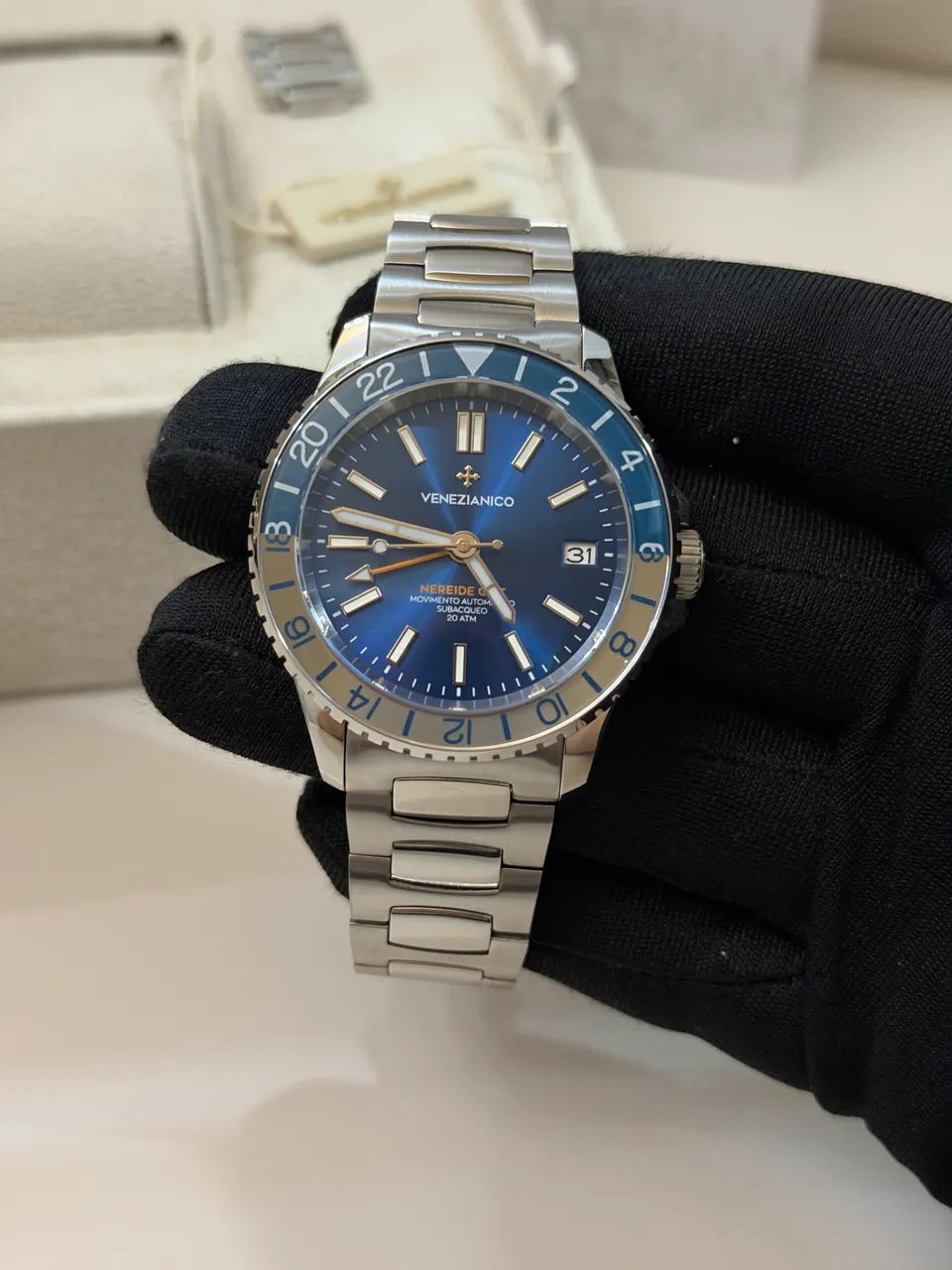 Relógio Venezianico Nereide GMT automático  - Foto 4