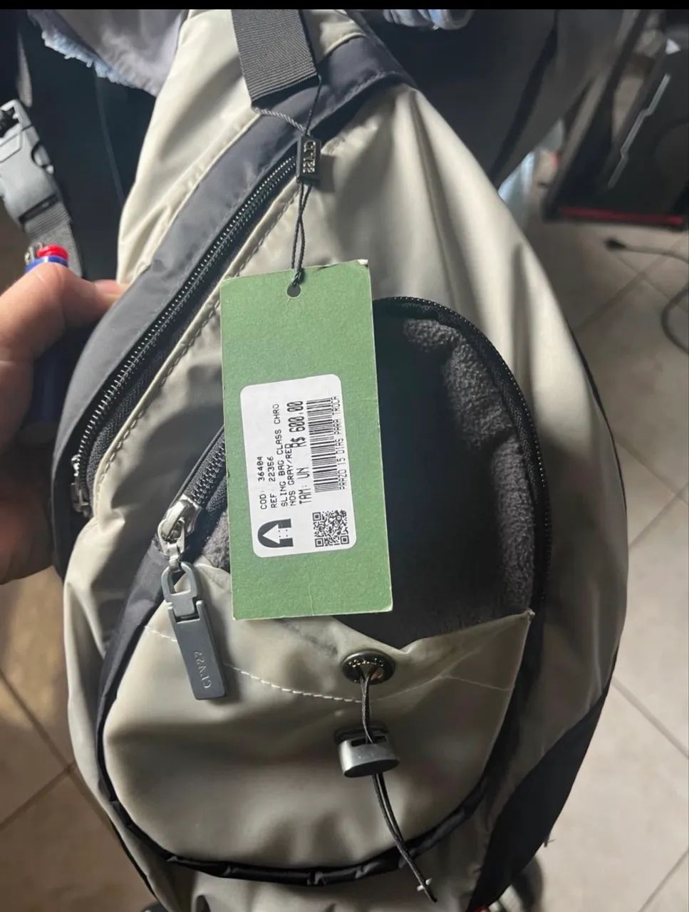 Bag class red/grey