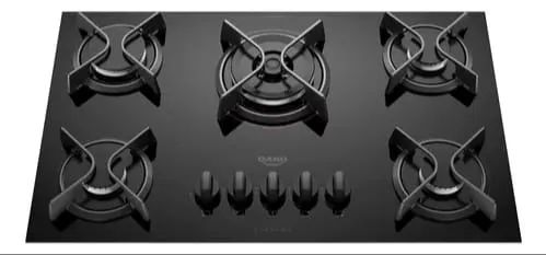 Fogão Cooktop Dako Supreme 5 Bocas Tripla Chama Preto Novo - Foto 2