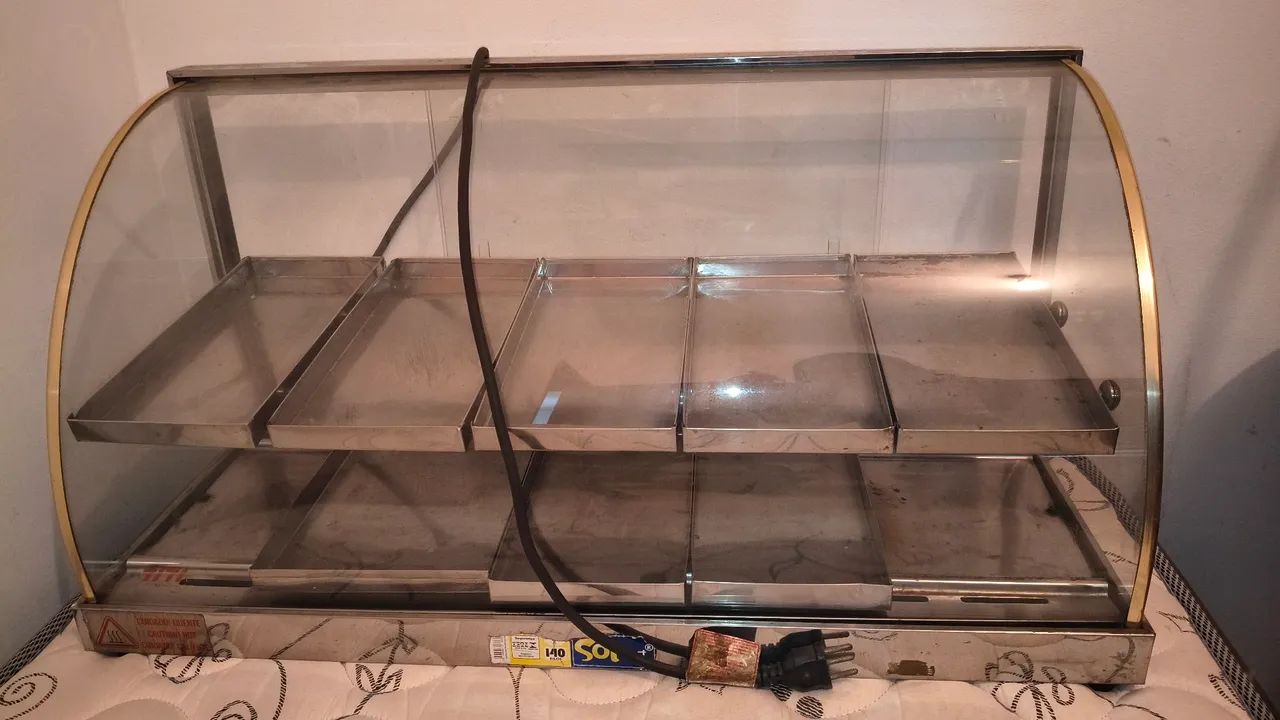 Estufa Expositora de Salgados em Inox