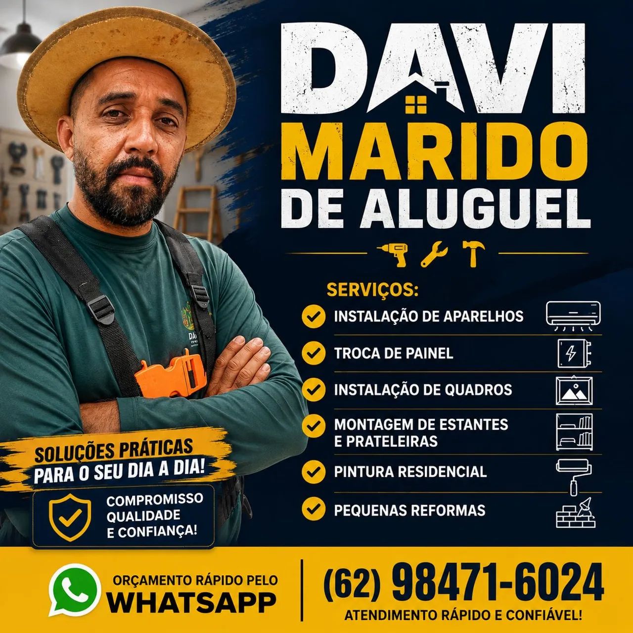 Marido de Aluguel atendimento Goiânia e região 