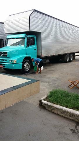 MB 1214 motor 366 baú Linshalm agregado trabalhando rastreado valor 79.900