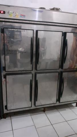 Geladeira inox 6 portas