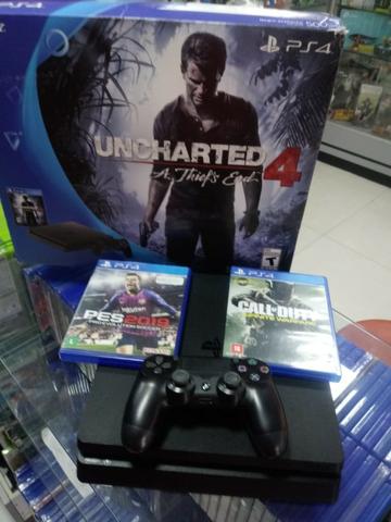Playstation 4 Slim - Garantia de 01 ano. Aceitamos video games como parte do pagamento - Foto 6