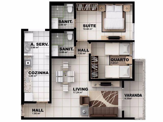 Apartamento novo. Melhor custo benefício da cidade - Foto 12