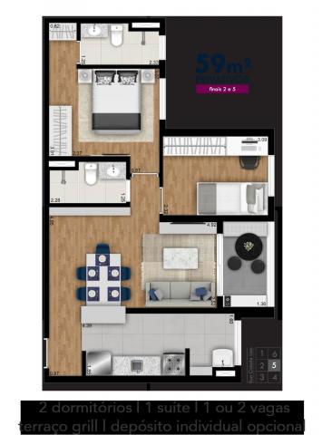Apartamento em Picanço, com 2 quartos, sendo 1 suíte e área útil de 69 m² - Foto 5