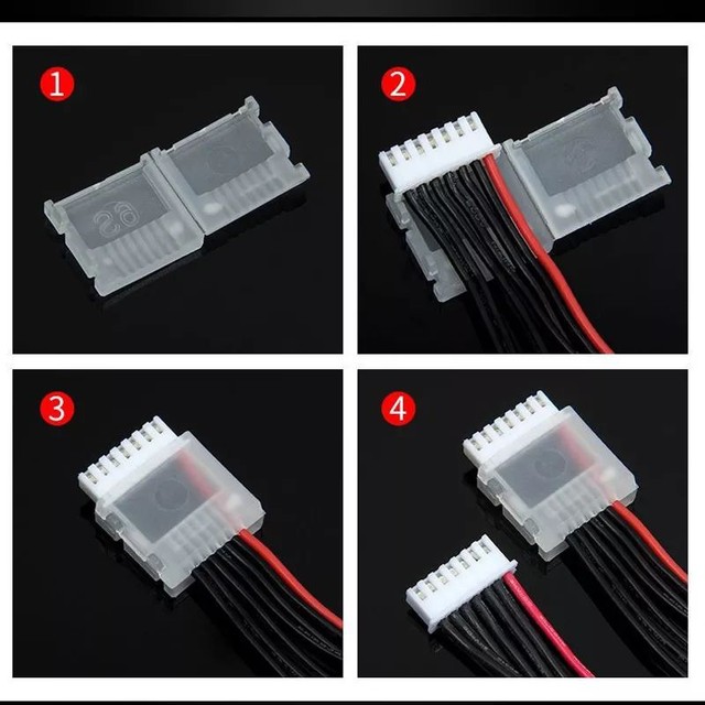 5 Capa Protetora Para cabo de balanceamento  jst-xh da bateria 3s